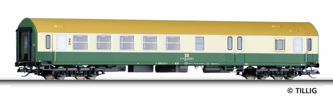Passenger car 2nd class with baggage compartment type Y/B 70<br /><a href='images/pictures/Tillig/16696_HM.jpg' target='_blank'>Full size image</a>